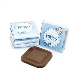 Nin Chocolate 70 Adet Mavi Çizgi Erkek Bebek Dökme Bebek Çikolatası