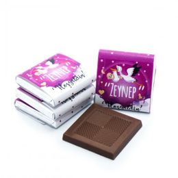 Nin Chocolate 80 Adet Pembe Leylek Kız Bebek Dökme Bebek Çikolatası