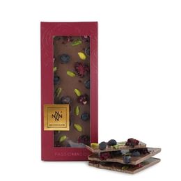 Nin Chocolate Yaban Mersini Frambuaz Antep Fıstığı Çikolata Rüyası Tablet 119 gr Sütlü Çikolata