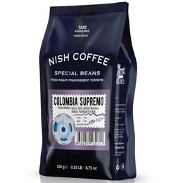 Nish 250 gr Filtre Kahve Colombia Supremo Çekirdek Kahve