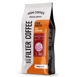Nish Kahve 1 kg Öğütülmüş Endonezya Java Filtre Kahve