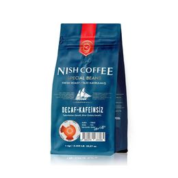 Nish Kahve 1000 gr Decaf Kafeinsiz Sert İçim Öğütülmüş Filtre Kahve