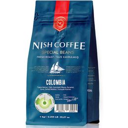Nish Kahve Özel Seri Colombia 1 kg Çekirdek Filtre Kahve