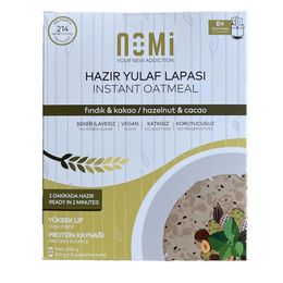 Nomi 8x50 gr Fındık ve Kakaolu Hazır Yulaf Lapası