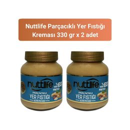 Nuttlife 2x330 gr Parçacıklı Yer Fıstığı Kreması