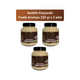Nuttlife 3x330 gr Parçacıklı Fındık Kreması
