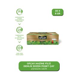 Ofçay 8 gr Hazine Organik Demlik Poşet Siyah Çay