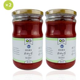 Og Natural 2x610 gr Organik Tuzsuz Biber Salçası
