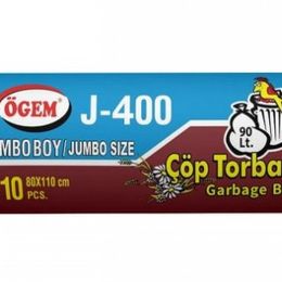Ögem 10 Adet 80x110 cm Mavi Jumbo Boy Çöp Poşeti