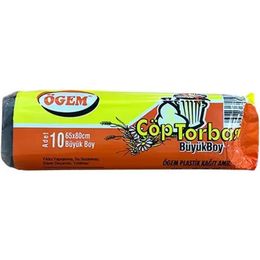 Ögem Büyük Boy 65x80 cm 10x10'lu Çöp Torbası