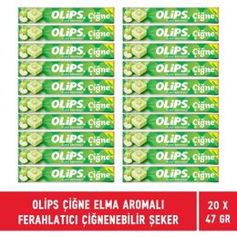 Olips 47 gr Çiğne Elma Aromalı Ferahlatıcı Çiğnenebilir Şeker