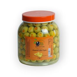 Olis Zeytincilik 1 kg Portakal Dolgulu Yeşil Zeytin