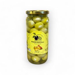 Olis Zeytincilik 250 gr Badem Dolgulu Yeşil Zeytin