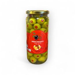 Olis Zeytincilik 250 gr Biber Dolgulu Yeşil Zeytin