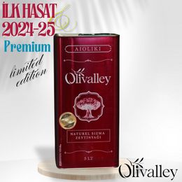 Olivalley 5 lt Premium Soğuk Sıkım Naturel Sızma Zeytinyağı