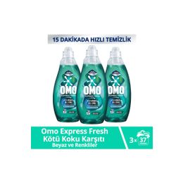 Omo 3x1480 ml Express Fresh Kötü Koku Karşıtı Beyaz ve Renkliler Sıvı Çamaşır Deterjanı