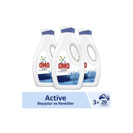 Omo 3x1690 ml Active Beyazlar Renkliler Sıvı Çamaşır Deterjanı