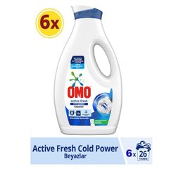 Omo 6x1690 ml Active Beyazlar ve Renkliler İçin Sıvı Çamaşır Deterjanı