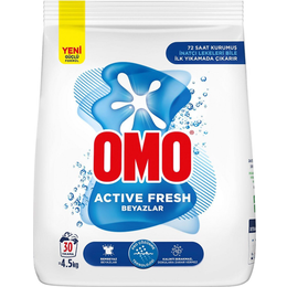 Omo Active Fresh Beyazlar İçin 4.5 kg Toz Çamaşır Deterjanı