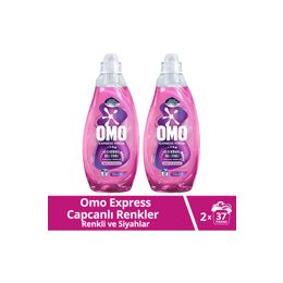 Omo Express Fresh Capcanlı Renkler Renkli ve Siyahlar 2x1480 ml Çamaşır Deterjanı