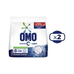 OMO Matik 2x1.2 kg Active Oxygen Toz Deterjan