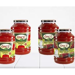 Öncü 2x4.3 kg Domates Salçası + 2x4.3 kg Acı Biber Salçası