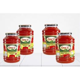 Öncü 2x4.3 kg Domates Salçası + 2x4.3 kg Tatlı Biber Salçası