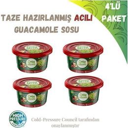 Only Fresh 4x800 gr Acılı Avokado Guacamole Sosu