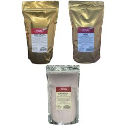 Orçel 1 kg Portakal + 1 kg Kivi + 1 kg Karadut Aromalı İçecek Tozu