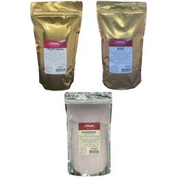 Orçel 1 kg Portakal + 1 kg Kivi + 1 kg Karadut Aromalı İçecek Tozu