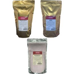 Orçel 1 kg Portakal + 1 kg Kivi + 1 kg Karadut Aromalı İçecek Tozu