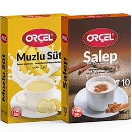 Orçel 200 gr Muzlu Süt + 200 gr Sahlep Aromalı Toz İçecek