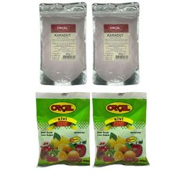 Orçel 2x300 gr Kivi + 2x300 gr Karadut Aromalı İçecek Tozu