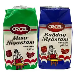 Orçel Buğday Nişastası 400 gr.+ Mısır Nişastası 400 gr Set