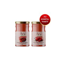 Organic Windy Valley 650 gr Organik Domates Salçası + 610 gr Tatlı Biber Salçası