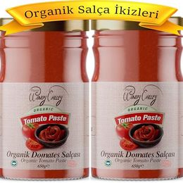 Organic Windy Valley 650 gr Organik Domates Salçası + 610 gr Tatlı Biber Salçası