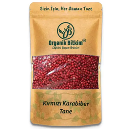 Organik Bitkim 1 kg Tane Kırmızı Karabiber