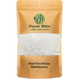 Organik Bitkim 500 gr Öğütülmemiş Kristal Beyaz Kaya Tuzu