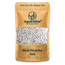 Organik Bitkim Tane 1000 gr Beyaz Karabiber