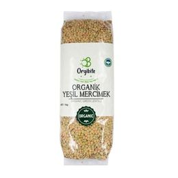 Orgibite 1 kg Organik Yeşil Mercimek