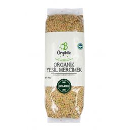 Orgibite 1 kg Organik Yeşil Mercimek