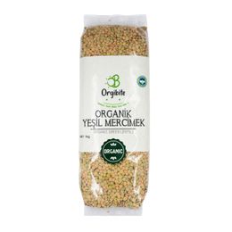 Orgibite 1 kg Organik Yeşil Mercimek