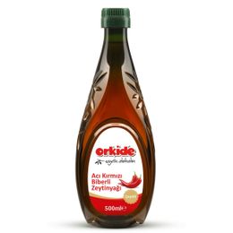 Orkide 500 ml Acı Kırmızı Biberli Sızma Zeytinyağı