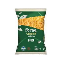 Orvital 7x500 gr Organik Burgu Makarna