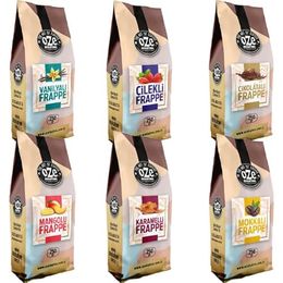 Ozeline 6'lı 250 gr Vanilya + Mokka + Mango + Karamel + Çilek + Çikolata Frappe Seti