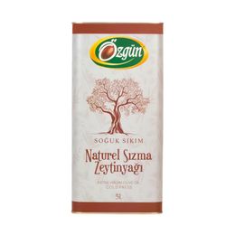 Özgün Teneke 5 lt Soğuk Sıkım Naturel Sızma Zeytinyağı
