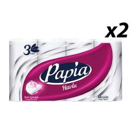 Papia 3 Katlı 2x8'li Kağıt Havlu