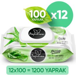 Papilion 12x100'lü Aloe Vera Islak Havlu