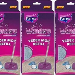 Parex 3 Adet Wondero Yedek Paspas Mop