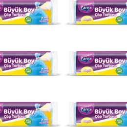Parex 6'lı Güçlü Büyük Boy Çöp Torbası